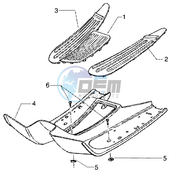 Footrest-rubber mats