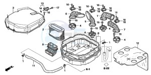 ST1300A drawing AIR CLEANER