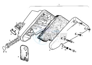 ATLANTIS - 100 cc drawing AIR CLEANER