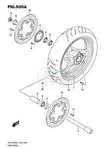 GSX-1300R ABS HAYABUSA EU drawing FRONT WHEEL