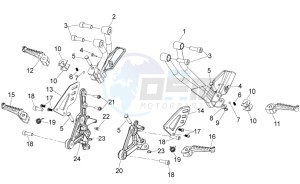 Shiver 750 PA (AA, JP, MAL, T) drawing Foot rests