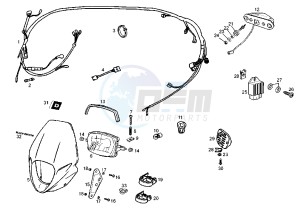 SENDA BLACK EDITION - 50 cc drawing WIRING HARNESS