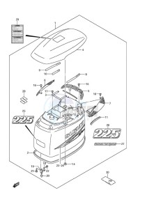 DF 225 drawing Engine Cover