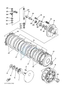 YFM350R YFM350RB RAPTOR 350 (10P9 10P9) drawing CLUTCH