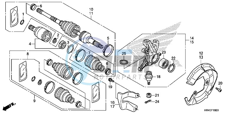 FRONT KNUCKLE/FRONT DRIVE SHAFT