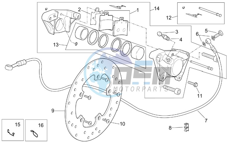 Rear caliper