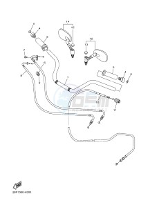 XVS950A (26P6) drawing STEERING HANDLE & CABLE