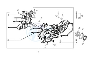 LX 50 2T 25 Kmh NL drawing Crankcase