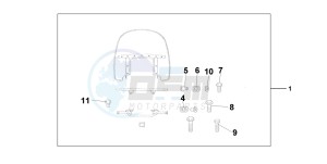 VT750CA drawing CUSTOM WINDSHIELD