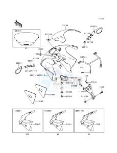 ZX 600 G [NINJA ZX-6R] (G1-G2) [NINJA ZX-6R] drawing COWLING-- ZX600-G2- -