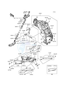 ZZR1400 ABS ZX1400FFF FR GB XX (EU ME A(FRICA) drawing Frame