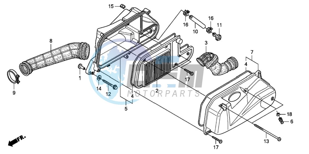 AIR CLEANER (FES1253-5)(FES1503-5)