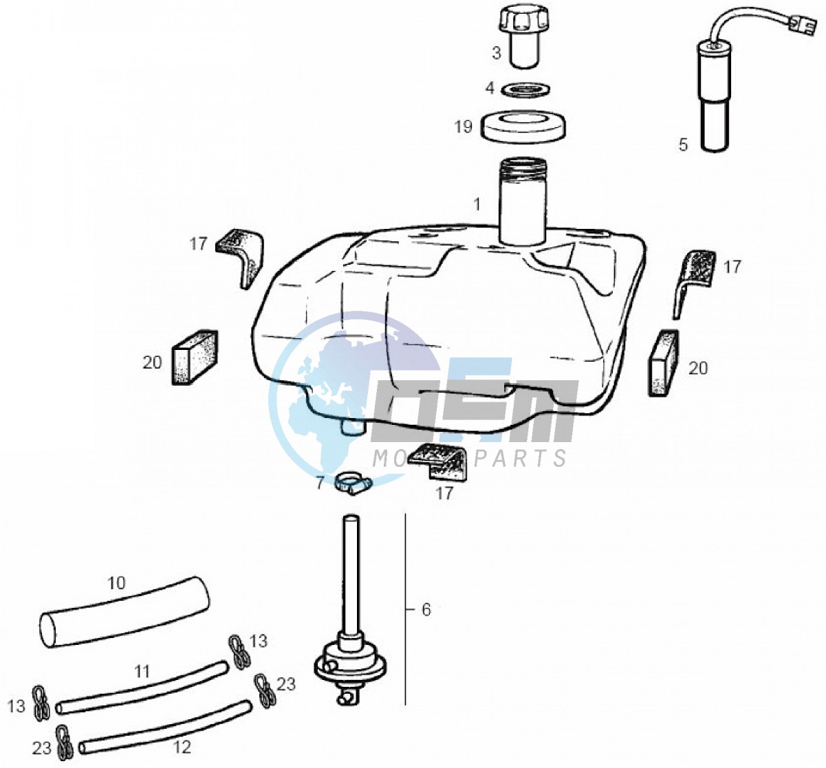 Fuel tank (Positions)