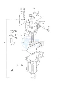 DF 70 drawing Fuel Vapor Separator (S/N 972015 & Older)