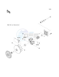 KAF 400 B [MULE 600] (B6F-B9F) B9F drawing OPTIONAL PARTS-- ENGINE- -