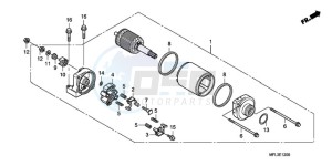 CBR1000RAA Europe Direct - (ED / ABS) drawing STARTING MOTOR