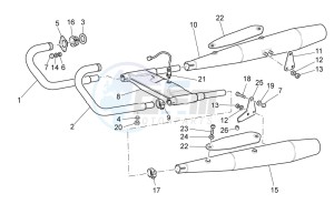 California Black Eagle 1100 drawing Exhaust unit