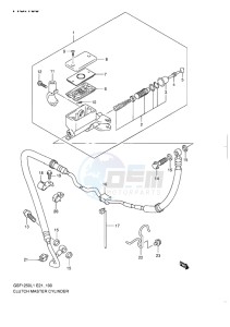 GSF-1250 BANDIT EU drawing CLUTCH MASTER CYLINDER