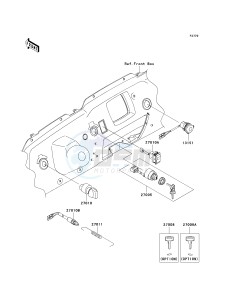 KRF 750 J [TERYX 750 FI 4X4 LE] (J9FA) J9FA drawing IGNITION SWITCH