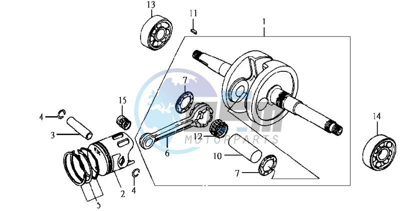 CRANKSHAFT / PISTON / PISTON RING