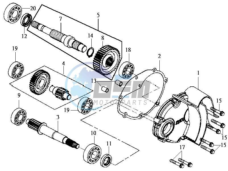 MISSION COVER COUNTER SHAFT