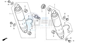 NV750C2 drawing REAR CUSHION