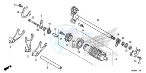 NC700SAC drawing GEARSHIFT DRUM (NC700S/ SA)