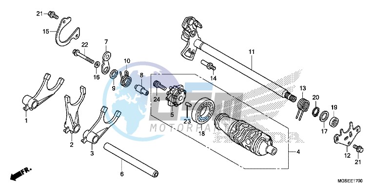 GEARSHIFT DRUM (NC700S/ SA)