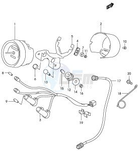 GZ125 (P4) drawing SPEEDOMETER