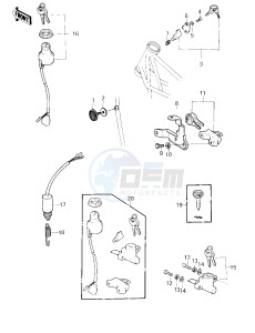 KZ 1000 D [Z1R] (D3) [Z1R] drawing IGNITION SWITCH_LOCKS_REFLECTORS -- 80 D3- -