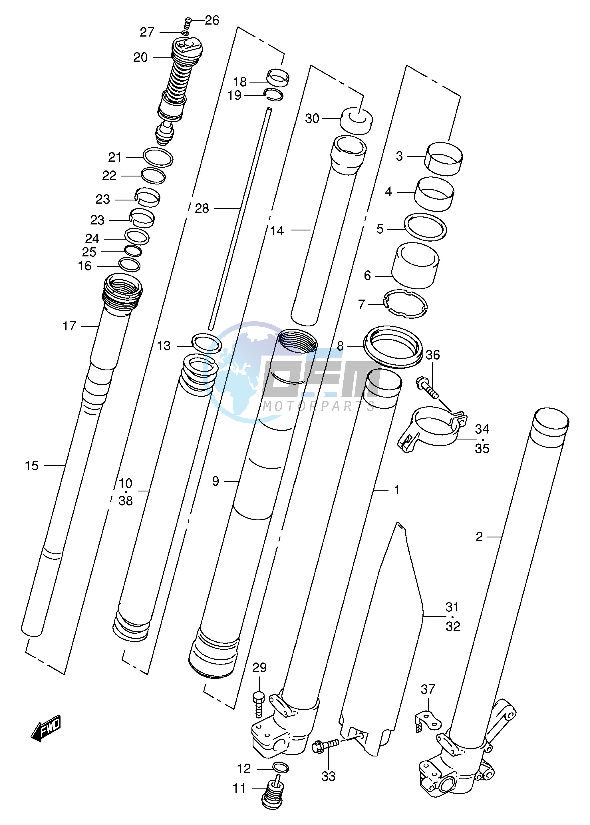 FRONT DAMPER (MODEL Y)