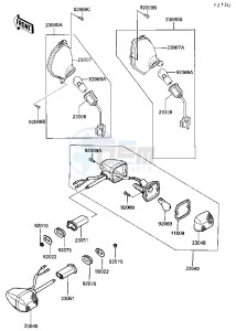 ZG 1000 A [CONCOURS] (A4-A6 A4 ONLY CAN) [CONCOURS] drawing TURN SIGNAL