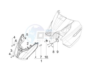 X7 250 ie Euro 3 drawing Head lamp - Turn signal lamps