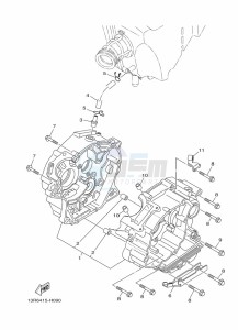 YBR125EGS (43BK) drawing CRANKCASE