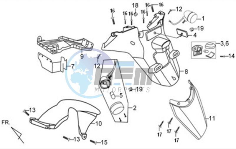 REAR FENDER - MUDGUARD