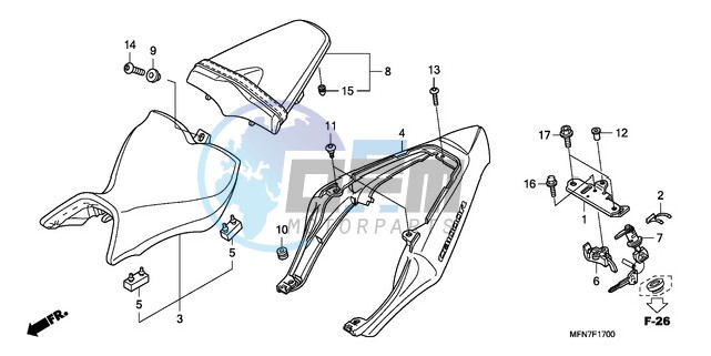 SEAT/SEAT COWL