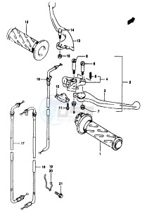 GSF1200A (E18) drawing HANDLE LEVER