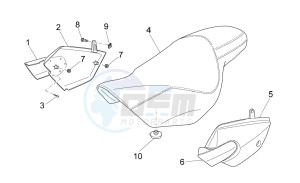 Nevada Classic 750 drawing Saddle-Central body