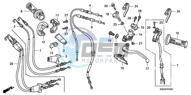 HANDLE LEVER/SWITCH/CABLE