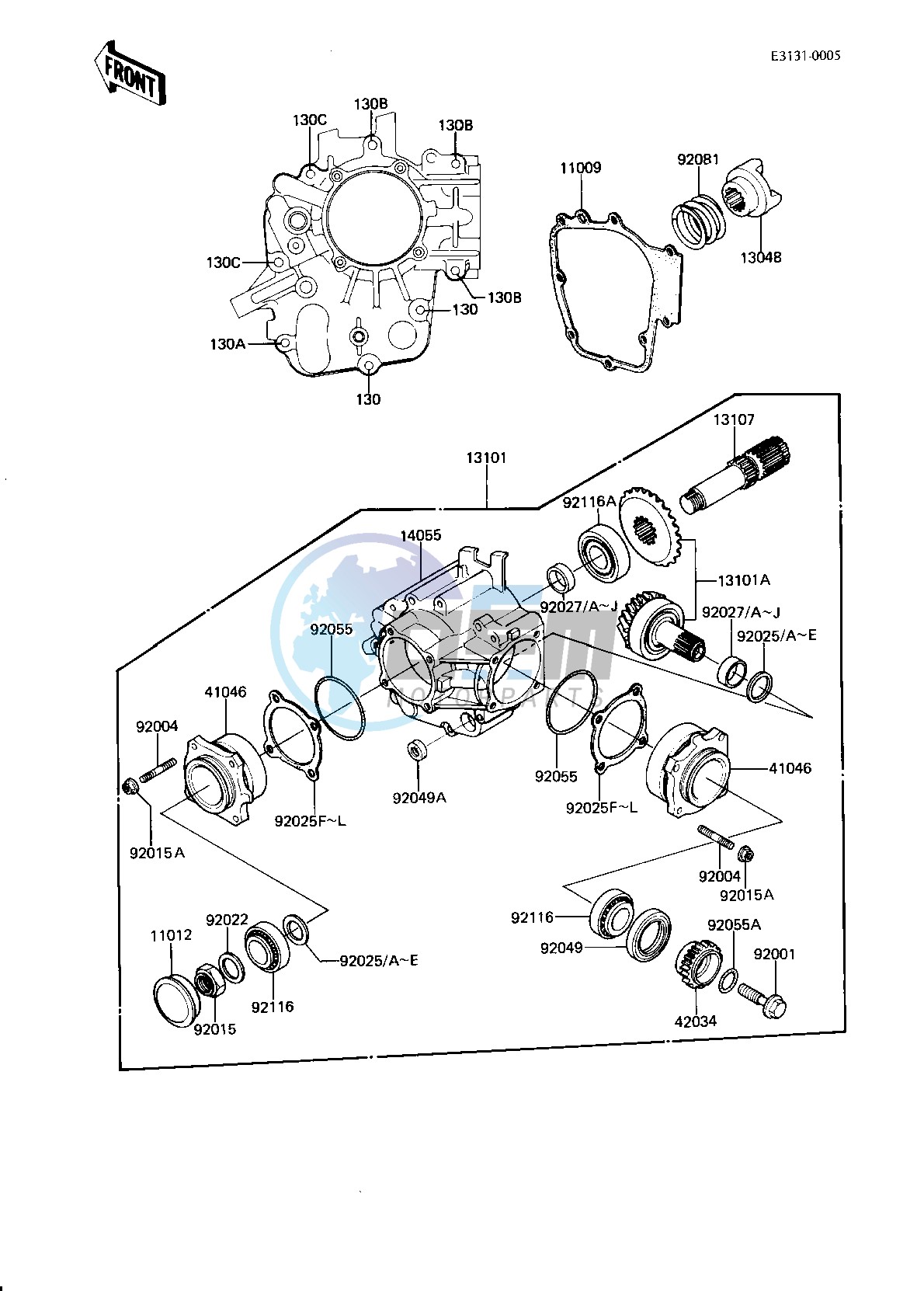 FRONT BEVEL GEARS