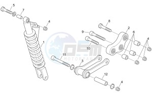 MX 50 drawing Rear Shock absorber