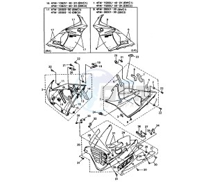 YZF R 750 drawing COWLING 2