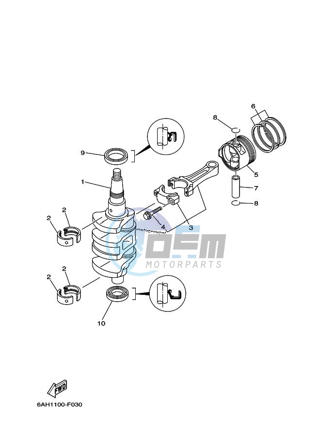 CRANKSHAFT--PISTON