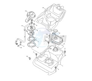 HW XENTER 125 drawing FUEL TANK