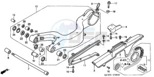 VFR8009 UK - (E / MME) drawing SWINGARM