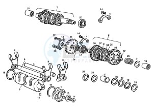 GPR R - 50 cc drawing GEAR BOX