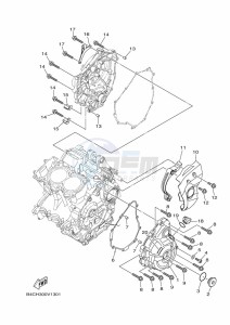 MT-07 MTN690 (BTK7) drawing CRANKCASE COVER 1