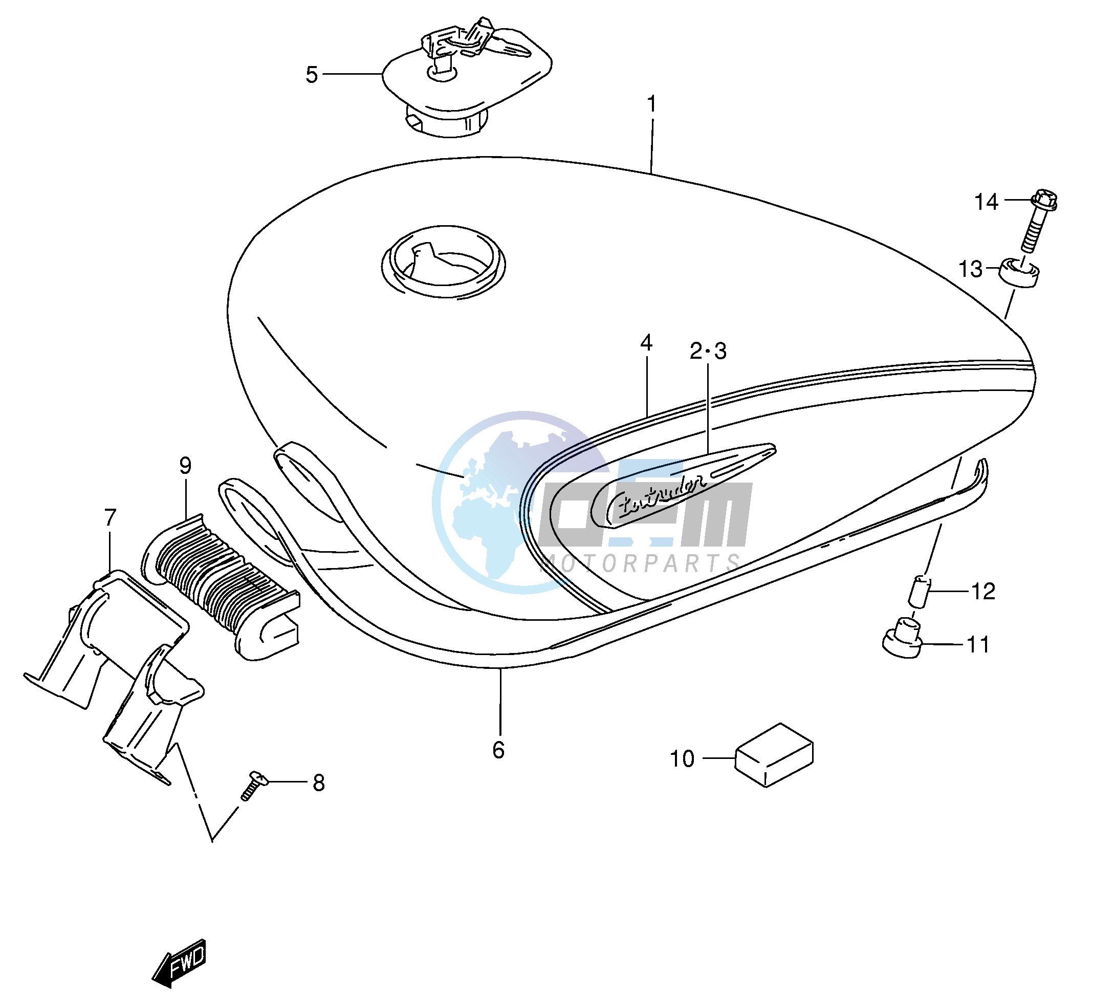 FUEL TANK (MODEL K2)