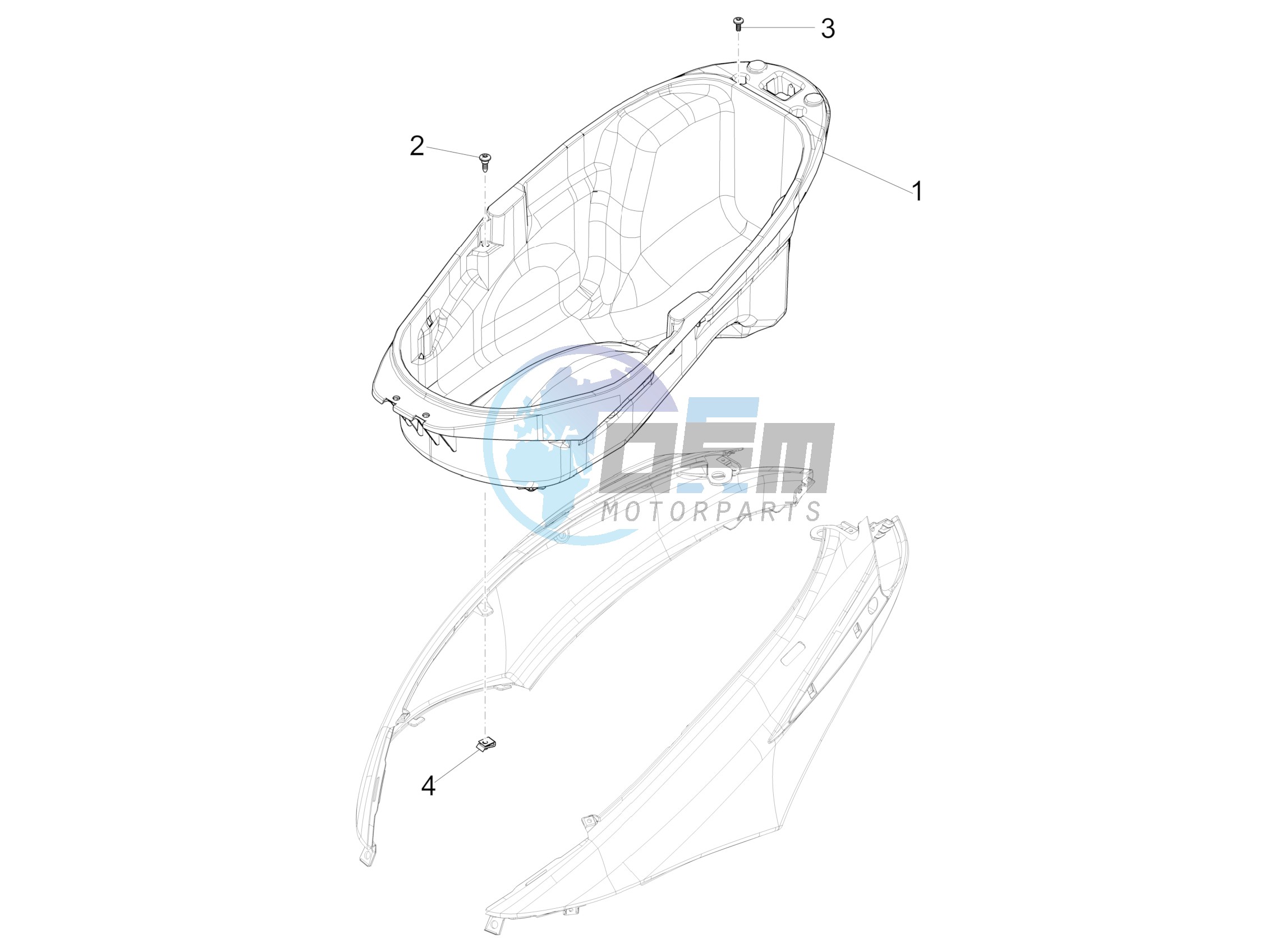 Helmet huosing - Undersaddle