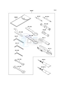 VERSYS KLE650B7F GB XX (EU ME A(FRICA) drawing Owner's Tools